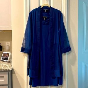 Blue Mother of the Groom dress, 2 pc
